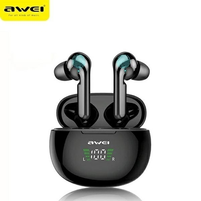 Product Bluetooth Headset Awei 5.0 Tws T15p Black base image