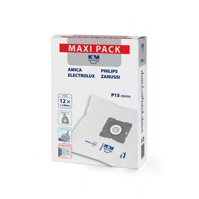 Product Σακούλες Σκούπας K&M P15/maxi 12 pcs base image