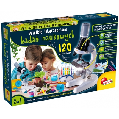 Product Εκπαιδευτικό Παιχνίδι Lisciani set Im A Genius Great laboratory of 120 experiments base image