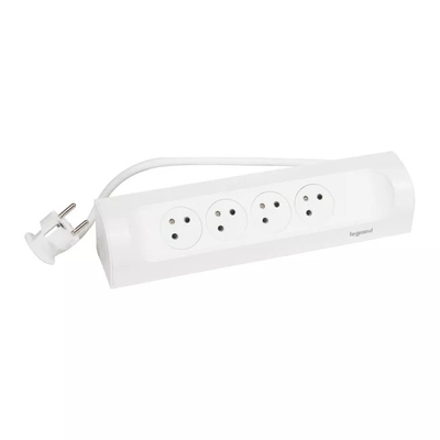 Product Πολύπριζο Legrand Narozny 4x2p+Z 1m Bialy base image