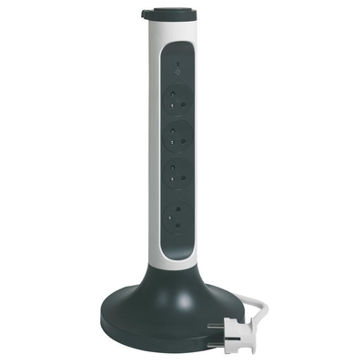 Product Πολύπριζο Legrand Wieza 4x2 Bialo/Czarny 2m base image