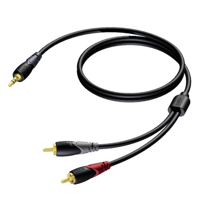 Product Καλώδιο Procab 3,5 Mm Jack Male Stereo -2x Rca/Cinch Male 5 M base image