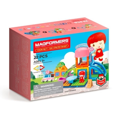 Product Παιχνίδι Κατασκευών Magformers Magnetic set City - Ice cream shop 22 pieces base image