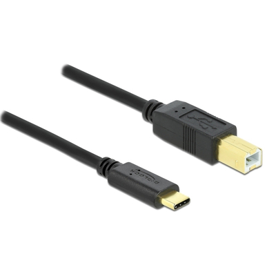 Product Καλώδιο USB-C Delock σε USB Type B 83601, 1m, μαύρο base image