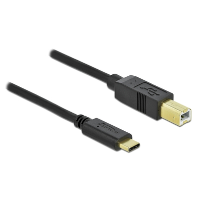 Product Καλώδιο Usb-C Delock Σε Usb Type B 83666 480mbps 3m Μαύρο base image