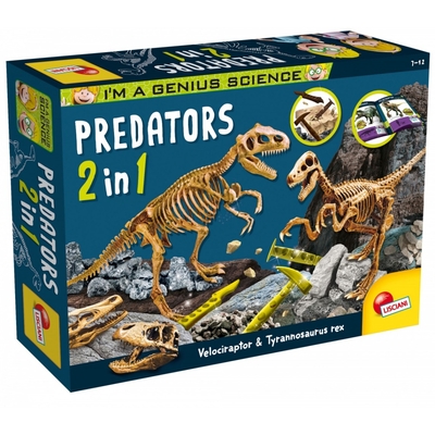 Product Εκπαιδευτικό Παιχνίδι Lisciani Educational set Im Genius Predators 2 in 1 base image