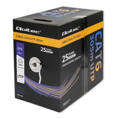 Product Καλώδιο Δικτύου Qoltec Utp Cat6, 305m base image