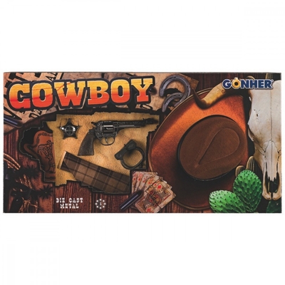Product Παιδικό Όπλο Δράσης Pulio Gonher Cowboy Set With Hat base image