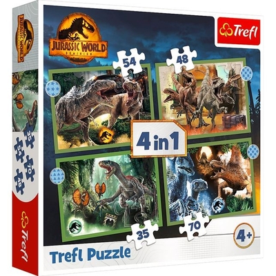 Product Παζλ 4in1 Fierce Dinosaurs Jurassic World base image