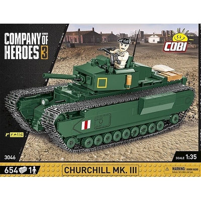 Product Παιχνίδι Κατασκευής Coh3 Churchill Mk.Iii 654 Blocks Cobi Klocki  base image