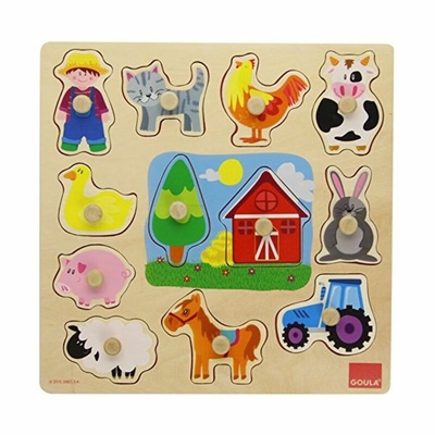 Product Ξύλινο Παιδικό Παζλ Goula 53025 (12 pcs) base image