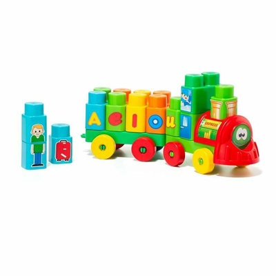 Product Φορτηγό με Τουβλάκια Moltο Aeiou Express (28 pcs) base image