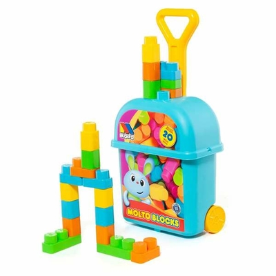 Product Παιχνίδι Kατασκευή με Τουβλάκια Moltο 20 Τεμάχια Τρόλεϊ base image