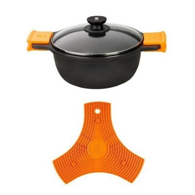 Product Κατσαρόλα με Γυάλινο Καπάκι BRA Efficient A270332 8,3 L 32 cm Μαύρο Μέταλλο base image
