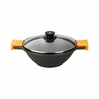 Product Τηγάνι BRA Braisogona_A272028 Μαύρο Μαύρο/Πορτοκαλί Μέταλλο Αλουμίνιο ? 24 cm ? 28 cm base image