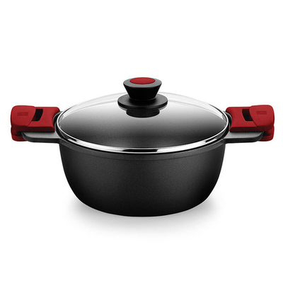 Product Κατσαρόλα με Γυάλινο Καπάκι BRA A410324 ? 24 cm Μαύρο 4 L base image