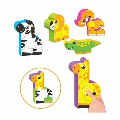 Product Παιδικό παζλ Reig Zoo Blocks 22 Τεμάχια base image