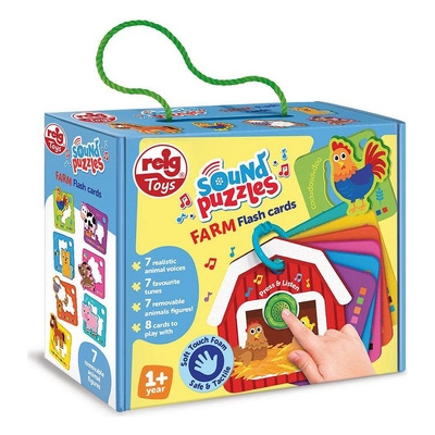 Product Παιδικό παζλ Reig Flash Cards Zώα Φάρμα base image
