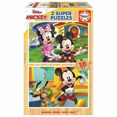 Product Σετ 2 Παζλ Mickey Mouse 19287 16 Τεμάχια 36 cm base image