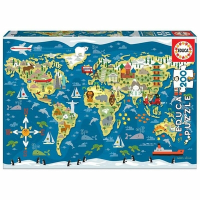 Product Παιδικό Παζλ Educa Mapamundi (200 pcs) base image