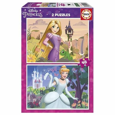 Product Σετ 2 Παζλ Disney Princess Cinderella and Rapunzel 48 Τεμάχια base image