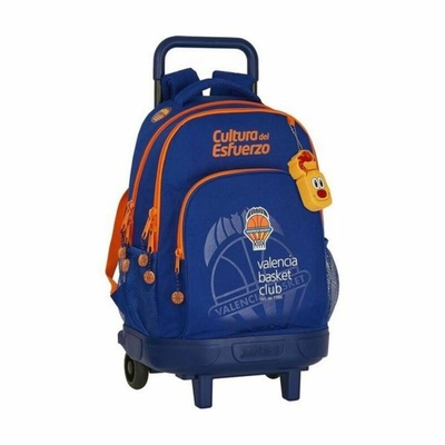 Product Σχολική Τσάντα με Ρόδες Compact Valencia Basket M918 Μπλε Πορτοκαλί (33 x 45 x 22 cm) base image