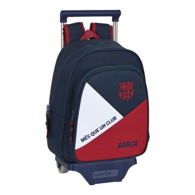 Product Σχολική Τσάντα με Ρόδες F.C. Barcelona Corporativa Μπλε Μπορντό (27 x 33 x 10 cm) base image