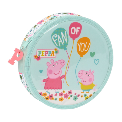 Product Κασετίνα Peppa Pig Cosy corner Στρόγγυλο Ανοιχτό Μπλε (18 Τεμάχια) base image