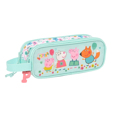 Product Διπλή Κασετίνα Peppa Pig Cosy corner Ανοιχτό Μπλε (21 x 8 x 6 cm) base image