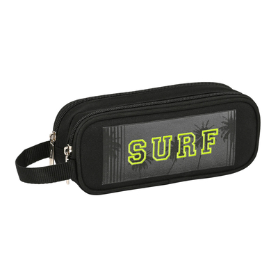 Product Διπλή Κασετίνα Safta Surf Μαύρο (21 x 8 x 6 cm) base image
