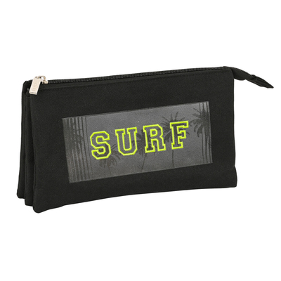 Product Τριπλή Κασετίνα Safta Surf Μαύρο (22 x 12 x 3 cm) base image