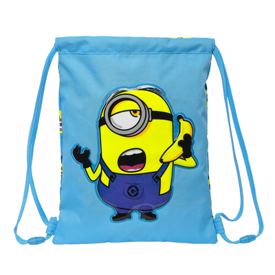 Product Σχολική Τσάντα με Σχοινιά Minions Minionstatic Μπλε (26 x 34 x 1 cm) base image