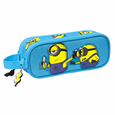 Product Διπλή Κασετίνα Minions Minionstatic Μπλε (21 x 8 x 6 cm) base image