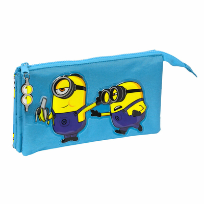 Product Τριπλή Κασετίνα Minions Minionstatic Μπλε (22 x 12 x 3 cm) base image