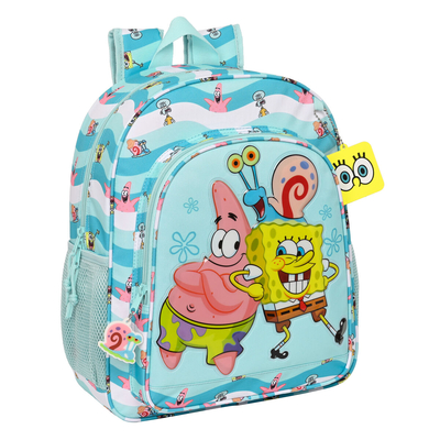Product Σχολική Τσάντα Spongebob Stay positive Μπλε Λευκό (32 x 38 x 12 cm) base image