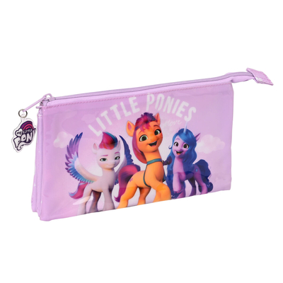 Product Τριπλή Κασετίνα My Little Pony Λιλά (22 x 12 x 3 cm) base image