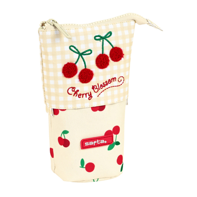 Product Κασετίνα σε Σχήμα Kούπας Safta Cherry Μπεζ (8 x 19 x 6 cm) base image