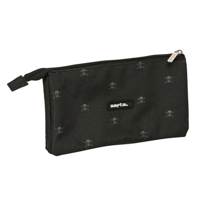Product Τριπλή Κασετίνα Safta California Μαύρο 22 x 12 x 3 cm base image