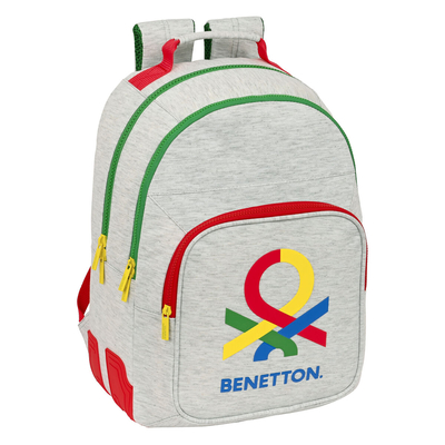 Product Σχολική Τσάντα Benetton Pop Γκρι (32 x 42 x 15 cm) base image