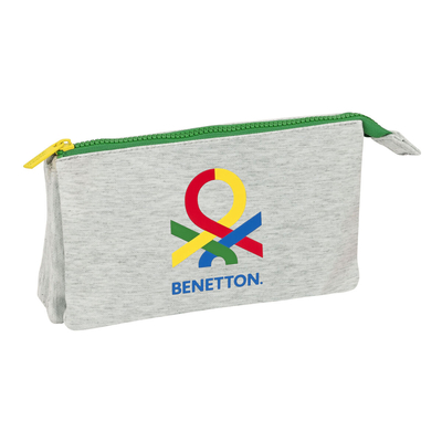 Product Τριπλή Κασετίνα Benetton Pop Γκρι (22 x 12 x 3 cm) base image