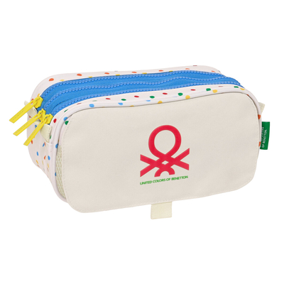 Product Τριπλή Κασετίνα Benetton Topitos Λευκό (21,5 x 10 x 8 cm) base image
