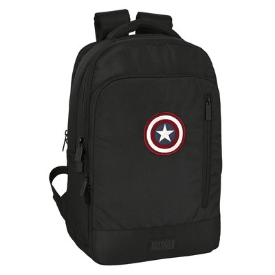 Product Τσάντα Laptop BigBuy με ?ξοδο USB Captain America Μαύρο base image