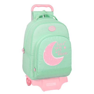 Product Σχολική Τσάντα με Ρόδες BlackFit8 Moon Πράσινο 32 x 42 x 15 cm base image