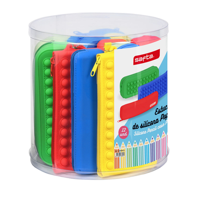 Product Κασετίνα Safta Pop It Πολύχρωμο Ρύθμιση (12 Τεμάχια) base image
