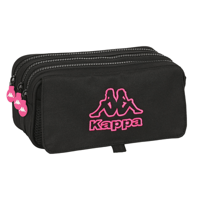 Product Τριπλή Κασετίνα Kappa Black and pink Μαύρο (21,5 x 10 x 8 cm) base image