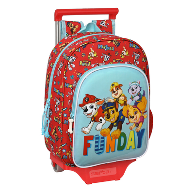 Product Σχολική Τσάντα με Ρόδες The Paw Patrol Funday Μπλε Κόκκινο 26 x 34 x 11 cm base image