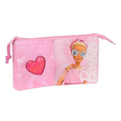 Product Τριπλή Κασετίνα Barbie Girl Ροζ 22 x 12 x 3 cm base image