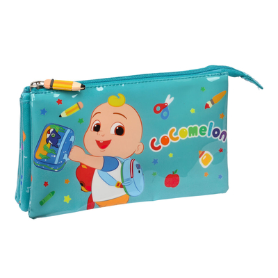 Product Τριπλή Κασετίνα CoComelon Back to class Ανοιχτό Μπλε (22 x 12 x 3 cm) base image
