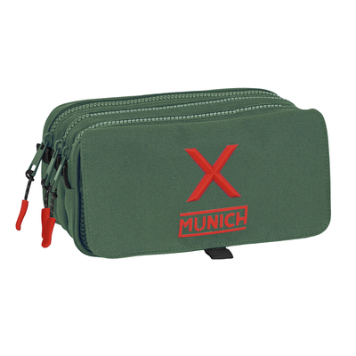 Product Τριπλή Κασετίνα Munich Verde Πράσινο (21,5 x 10 x 8 cm) base image