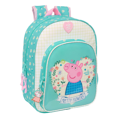 Product Σχολική Τσάντα Peppa Pig Pretty flowers Κίτρινο Μέντα 26 x 34 x 11 cm base image